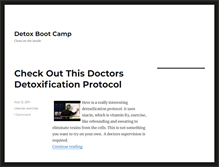 Tablet Screenshot of detoxbootcamp.com